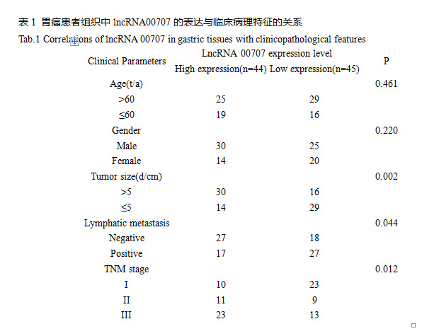 lncRNA 00707通过miR-613调控胃癌MGC-803、SGC-7901细胞的恶性生物学行为